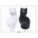 Figurine Chat Clair satin�