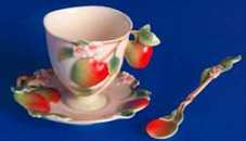 Cup Saucer Apple