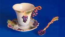 Cup Saucer Grapes