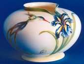 Hummingbird Round Vase
