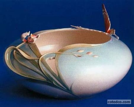 Butterfly Round Vase