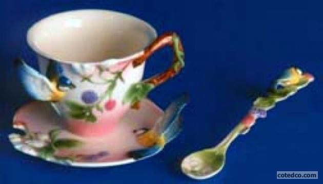 Cup Saucer Bluejay