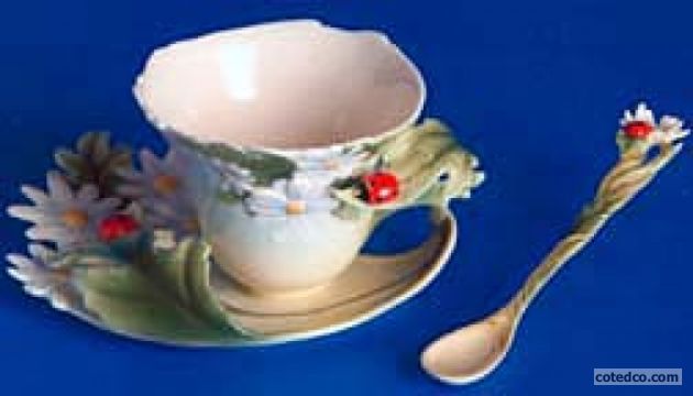 Cup Saucer Ladybug
