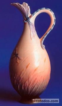 Dragonfly Handled Vase