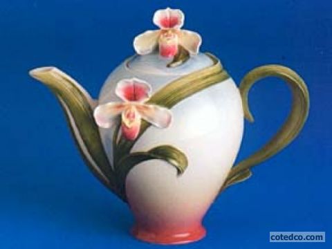 Slipper Orchid Teapot