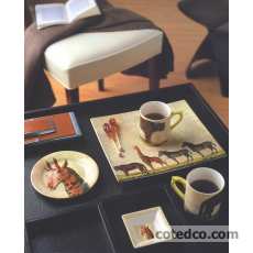 Coffret de 1 cendrier carr� G.M. - 17x17 cm