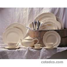 Coffret de 2 tasses et soucoupes d�jeuner - 40 cl - diam. 18,4 cm