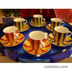 Coffret de 12 Paire-tasse Caf� Regatta