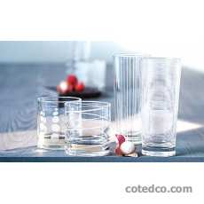 Coffret de 1 Service 4 Gobelets Forme Haute Tailles Assortis  56 cL