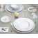 Assiette plate Blanche