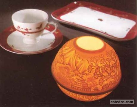 Ginko - Tasse A Pied Lithospheres Et Plateau Friandises