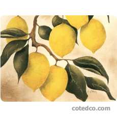 Plateau m�lamine - 49x35.5 cm - Orchard Lemon