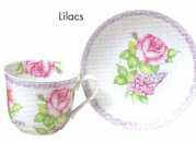 Paire Tasse Dejeuner 48 Cl - Lilacs