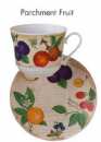 Paire Tasse Dejeuner 48 Cl - Parchment Fruit