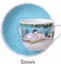 Paire Tasse Dejeuner 48 Cl - Snowy