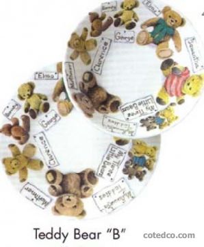 Assiette Plate 20 Cm, Bol De Cereales 175 Mm - Teddy Bear