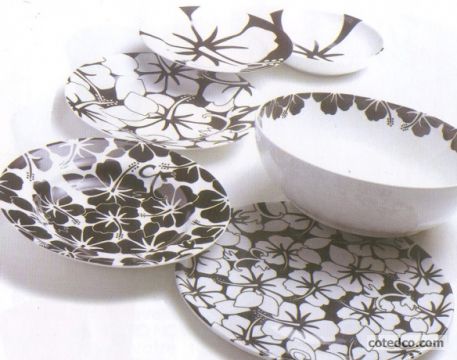 Black And White - Assiettes