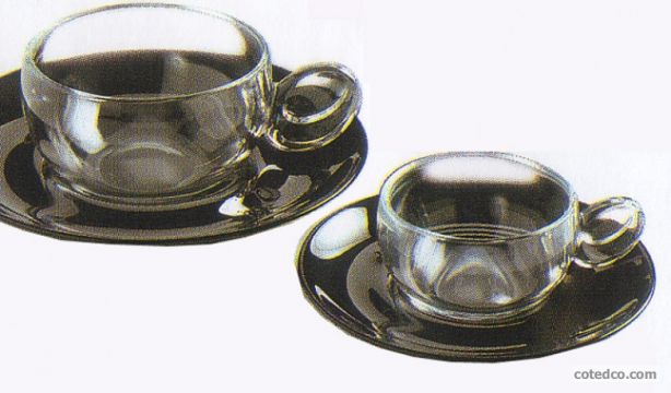 Black And White - Paire-tasse Cafe Et Dejeuner