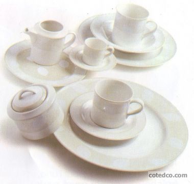 Nature - Assiettes Et Paire-tasse Cafe