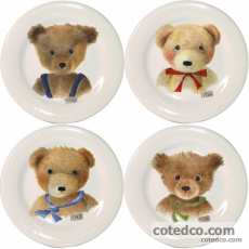 Coffret de 4 Assiettes canap�s assorties - diam. 16,5 cm