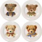 Coffret de 4 Assiettes dessert assorties - diam. 21,8 cm