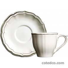 Coffret de 6 tasses et soucoupes th� U.S. - 25 cl - diam. 15,3 cm