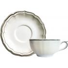 Coffret de 2 tasses et soucoupes d�jeuner - 40 cl - diam. 18 cm