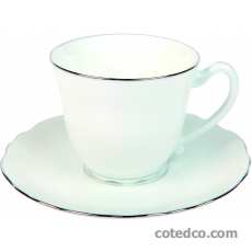 P-Tasse café 8cl - Filet Platine