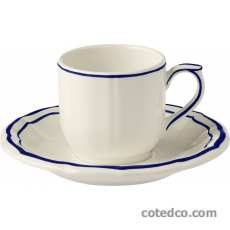 Tasse et soucoupe café - 11 cl - diam. 14 cm
