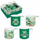 Coffret 4 Mugs 30cl en porcelaine