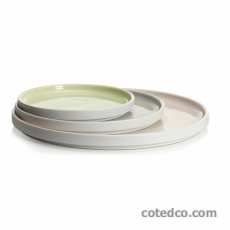 Coffret 4 assiettes gâteaux 14cm - Blanche