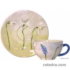 Coffret de 6 tasses et soucoupes th� - 19 cl - 20 cl