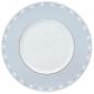 Assiette plate Bleu