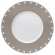 Assiette plate Grise