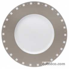 Assiette plate Grise