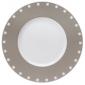 Assiette plate Grise