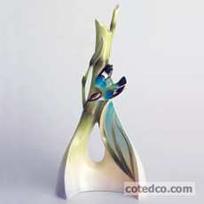 Vase ht : 31cm