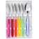 Coffret 6 cuill�re caf� multicolore