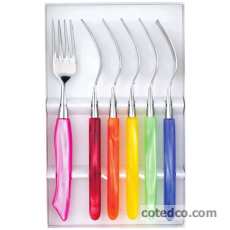 Coffret 6 Fourchettes multicolore