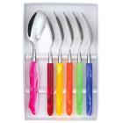 Coffret 6 Cuill�res de table multicolore
