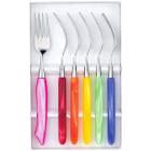 Coffret 6 Fourchettes multicolore