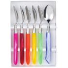 Coffret 6 cuill�re caf� multicolore