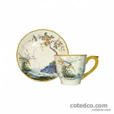 Coffret de 6 tasses et soucoupes th� U.S. - 25 cl - diam. 15,3 cm