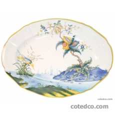 Coffret de 1 plat ovale n� 6 - 39,3x29 cm