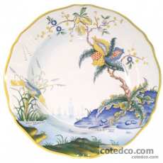 Coffret de 1 plat rond creux n� 4 - diam. 31,6 cm