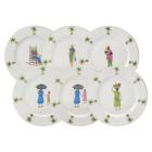 Assiette dessert d�cor Femmes-Fille