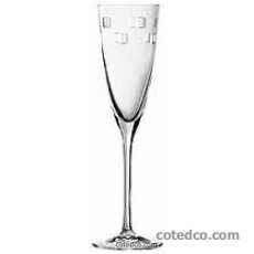Coffret de 6 verres � pied flute champagne 17 cl