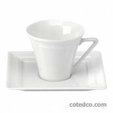 P-Tass caf� 9cl soucoupe carr�e