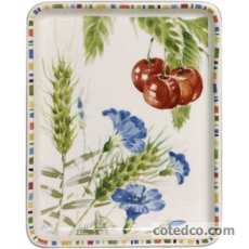 Coffret de 2 plateaux rectangulaires - 14x12 cm