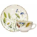 Coffret de 2 tasses et soucoupes d�jeuner - 32 cl - diam. 18 cm